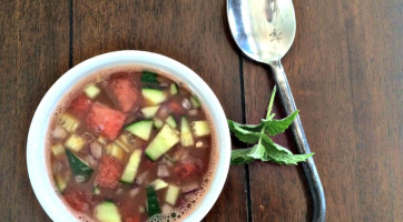 Zesty Watermelon Gazpacho