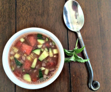 Zesty Watermelon Gazpacho