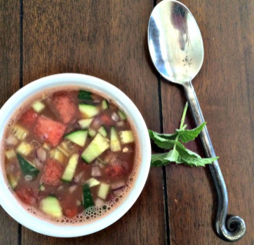 Zesty Watermelon Gazpacho