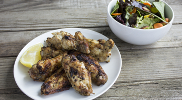 Grilled Dry Rub Chicken Wings