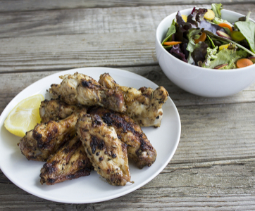 Grilled Dry Rub Chicken Wings