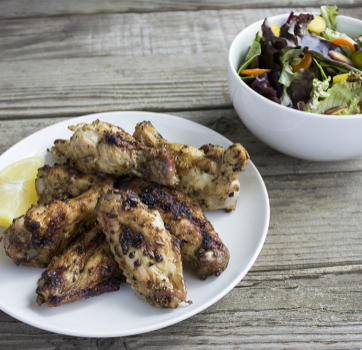 Grilled Dry Rub Chicken Wings