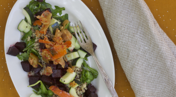 Quinoa Beet Arugula Salad