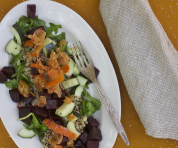 Quinoa Beet Arugula Salad